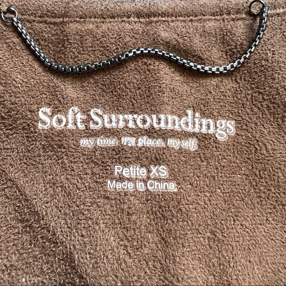 Soft Surroundings Cascade Front Open Wool Cozy Cardigan Coat Jacket Like New XSP - Picture 4 of 4